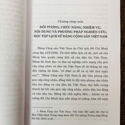 GIÁO TRÌNH LỊCH SỬ ĐẢNG CỘNG SẢN VIỆT NAM (DÀNH CHO BẬC ĐẠI HỌC HỆ KHÔNG CHUYÊN LÝ LUẬN CHÍNH TRỊ)