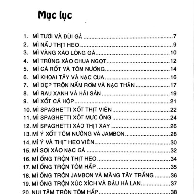 Thực Đơn Một Món Nhanh, Ngon, Tiện Lợi