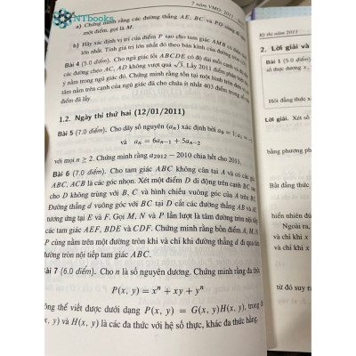 Sách Các Kỳ Thi Toán VMO - Lời Giải Và Bình Luận