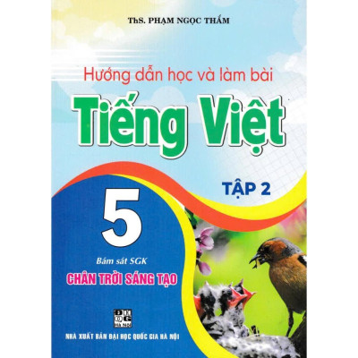 Sách - Hướng Dẫn Giải Bài Tập Toán 5 + Hướng Dẫn Học Và Làm Bài Tiếng Việt 5 - Chân Trời Sáng Tạo - Combo 4 Cuốn - Hồng Ân