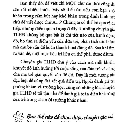 Hướng Dẫn Cha Mẹ Thực Hành Trị Liệu Hoạt Động Cho Trẻ Tự Kỷ