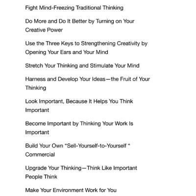 The Magic Of Thinking Big