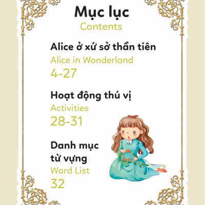 Truyện Cổ Tích Nổi Tiếng Song Ngữ Việt - Anh: Alice Ở Xứ Sở Thần Tiên - Alice In Wonderland