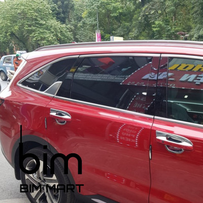 Bộ Ốp Hõm Cửa Dành Cho Xe Kia Sorento 2021 Mạ Crom Cao Cấp