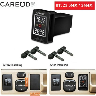 Cảm biến áp suất lốp trong Careud lắp nút chờ xe ô tô các hãng xe (Bán theo kích thước lỗ chờ)