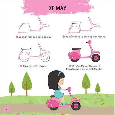 Vẽ Tất Tật Từ Những Hình Cơ Bản - Phương Tiện Giao Thông