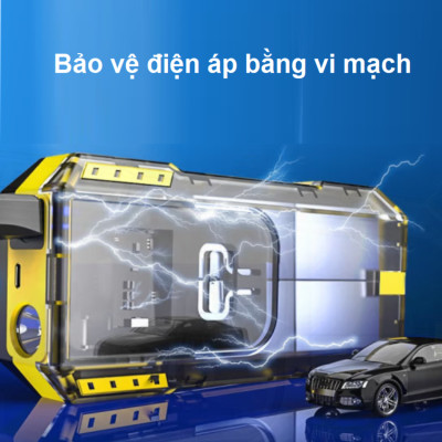 Bộ kích điện ắc quy ô tô, kiêm pin sạc dự phòng Goodyear GY-5358 dung lượng 12000mAh - Hàng Nhập Khẩu
