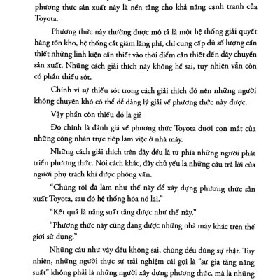 Phương Thức Toyota : Câu Chuyện Về Đội Nhóm Tuyệt Mật Đã Làm Nên Thành Công Của Toyota