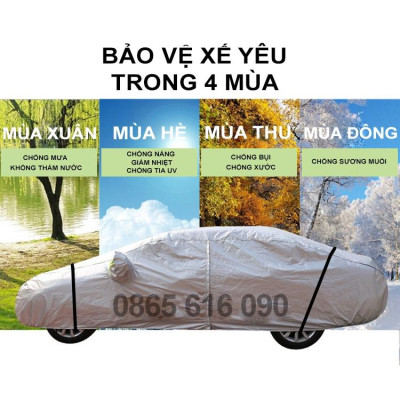 Bạt trùm xe ô tô Peugeot 5008 vải dù oxford cao cấp áo trùm che phủ xe hơi, bạc phủ xe ô tô chống nóng,mưa,bụi