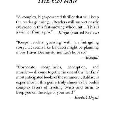 Sách ngoại văn: The 6:20 Man