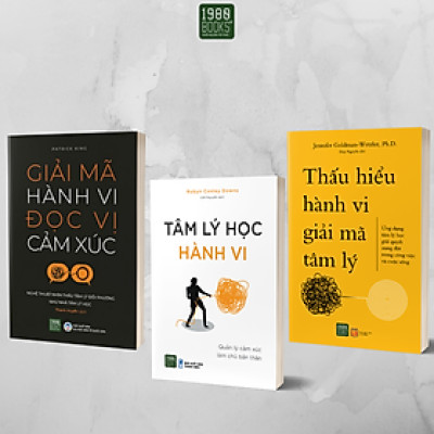 Sách - Combo 3 cuốn Giải mã hành vi - đọc vị cảm xúc + Tâm lý học hành vi + Thấu hiểu hành vi, giải mã tâm lý -1980Books