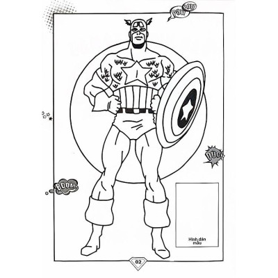 Dán hình và tô màu