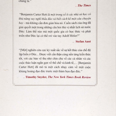 Cái Chết Của Nền Dân Chủ: Những Bước Tiến Quyền Lực Của Hitler