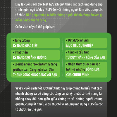 Thành công trong kinh doanh nhờ NLP - Cách thức nhanh chóng để đạt được thành công (For Business Success) - Tác giả Jeremy Lazarus