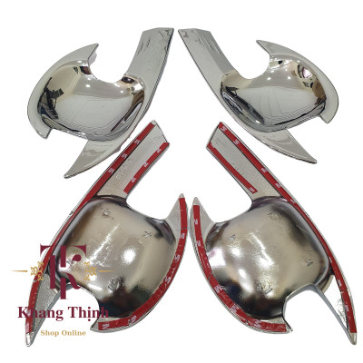 Bộ Ốp Hõm Cửa Dành Cho Xe Toyota Vios 2014 - 2018 Mạ Crom Cao Cấp