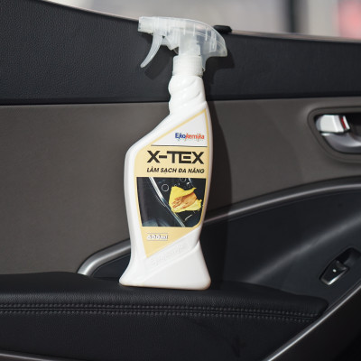 DUNG DỊCH LÀM SẠCH NỘI THẤT XE HƠI ĐA NĂNG X-TEX 600ML TRUNG TÍNH AN TOÀN CHO XE THƯƠNG HIỆU EKOKEMIKA