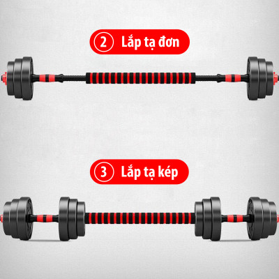 BỘ 30KG TẠ TAY 2in1 ,CAO CẤP ĐA NĂNG TIỆN DỤNG HÀNG ĐẸP GIÁ CHẤT
