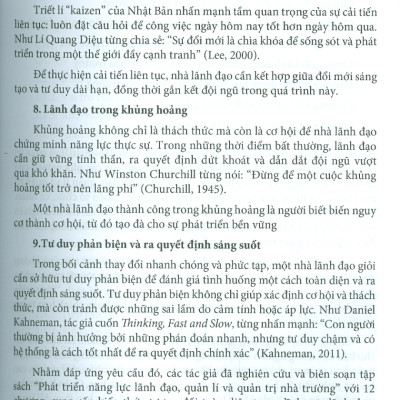 Phát Triển Năng Lực Lãnh Đạo, Quản Lí & Quản Trị Nhà Trường (Sách Chuyên Khảo) 