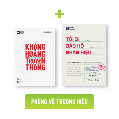 Bộ sách CHIẾN LƯỢC PHÒNG VỆ THƯƠNG HIỆU (Khủng hoảng không bắt đầu từ truyền thông + Tôi đi bảo hộ nhãn hiệu)