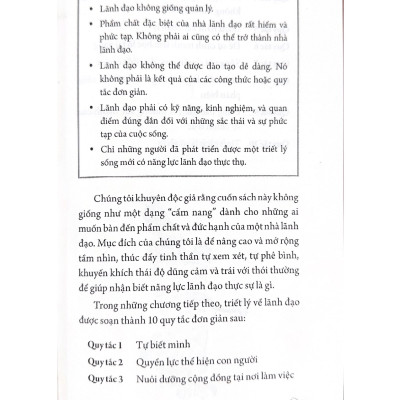 10 Quy Tắc Vàng Của Thuật Lãnh Đạo