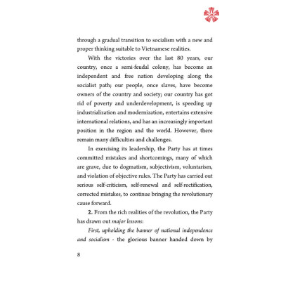 The platform on national construction in the period on transition to socialism (Amended and revised in 2011)