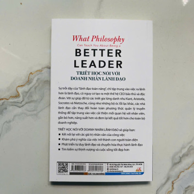 Sách - Triết Học Nói Với Doanh Nhân Lãnh Đạo (VLA)