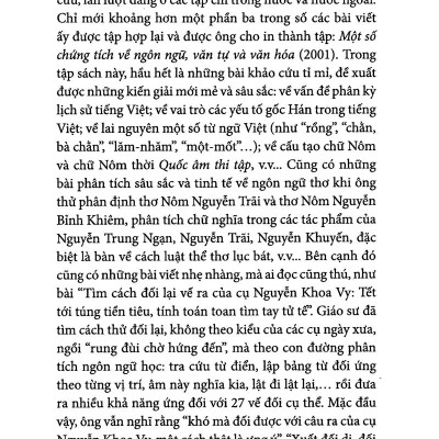 Nguyễn Tài Cẩn - Học Giả Bất Yếm, Bất Quyện