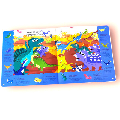 Sách cho bé - Thế Giới Khủng Long - Tìm Kiếm Thông Minh Phát Triển Khả Năng Tập Trung - Dành cho trẻ từ 2-6 tuổi