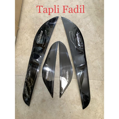 Ốp chống xước cánh cửa titan Fadil, ốp tapli cửa titan dành cho Vinfast Fadil 