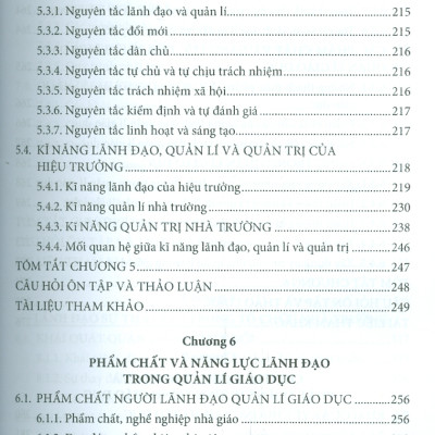 Phát Triển Năng Lực Lãnh Đạo, Quản Lí & Quản Trị Nhà Trường (Sách Chuyên Khảo) 