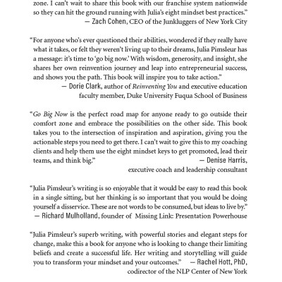 Go Big Now: 8 Essential Mindset Practices To Overcome Any Obstacle And Reach Your Goals