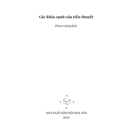 Các khía cạnh của tiểu thuyết - E. M. Forster