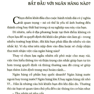 Chọn Ngân Hàng Hay Chọn Giám Đốc