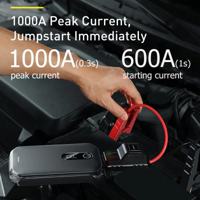 Bộ kích bình dùng cho xe hơi Baseus Super Energy Pro Car Jump Starter (5V/3A, 3in1, 12000mAh Power Bank, 1000A) -Hàng Chính Hãng