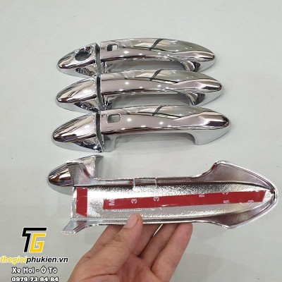 Bộ ốp tay nắm cửa, hõm cửa xe Ford Ecosport 2014-2020 mạ Crom