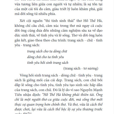 Thơ Hồ Thế Hà & Giấc Mơ Cỏ Hát - Chuyên Luận