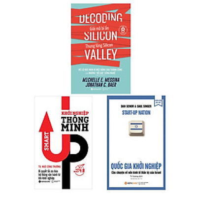 Combo Sách Khởi Nghiệp Hay: Khởi Nghiệp Công Nghệ - Giải Mã Bí Ẩn Thung Lũng Silicon + Quốc Gia Khởi Nghiệp + Khởi Nghiệp Thông Minh 