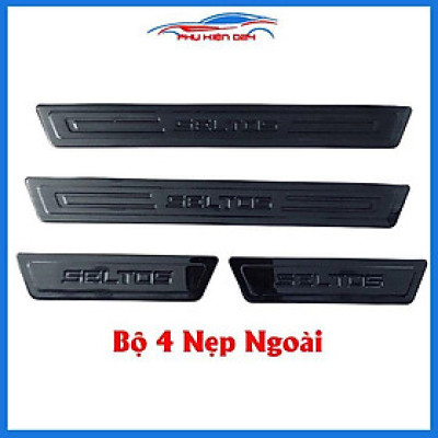 Nẹp bước chân trong  ngoài TITAN ô tô Seltos 2020-2021-2022 chống trầy bảo vệ trang trí xe