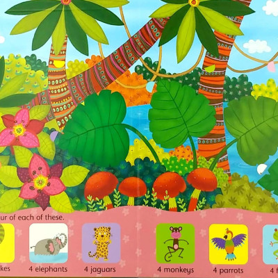 Sách tương tác tiếng Anh - Usborne Lift-The-Flap Counting Book