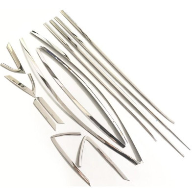 Bộ Ốp, Nẹp viền cong, chân kính Hyundai Accent 2018-2020