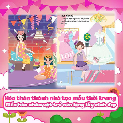 Sách Sáng tạo thời trang (Hơn 100 stickers)