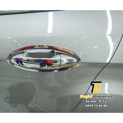 Bộ ốp tay nắm cửa, hõm cửa xe Ford Ecosport 2014-2020 mạ Crom