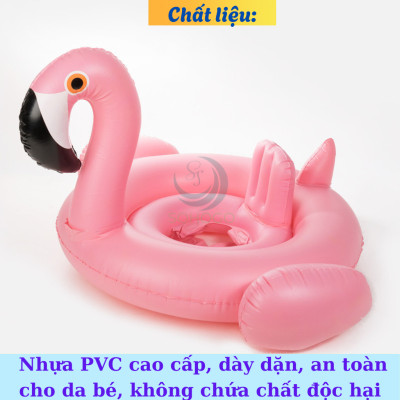 Phao Bơi Hồng Hạc Dễ Thương Cho Bé- Phao Hình Chim Hồng Hạc Đáng Yêu- Phao Bơi Trẻ Em Hình Thú Hồng Hạc- Phao Hồng Hạc Bảo Vệ An Toàn Cho Bé- Phao Ngồi Hồng Hạc Cao Cấp Cho Bé- Phao Bơi Em Bé Chống Lật Hồng Hạc