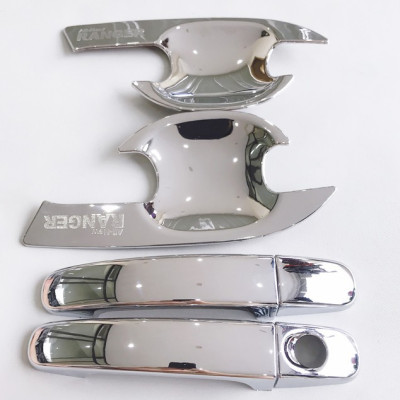 Tay Nắm, Hõm Cửa Xe FORD RANGER Mạ Crom 8 Chi Tiết