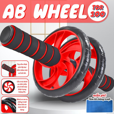 Dụng cụ tập cơ bụng RW001 - RW099 - RW100 2 Bánh - 4 Bánh chống đẩy,Con lăn tập bụng thế hệ mới có trợ lực, chống trơn trượt,dụng cụ plank tập gym giúp eo thon gọn hàng cao cấp