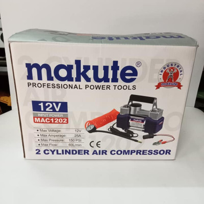 Máy bơm lốp xe hơi Makute, 2 xi lanh MAC1202- Hàng chính hãng