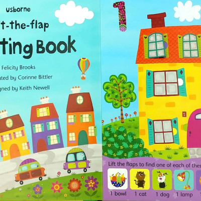Sách tương tác tiếng Anh - Usborne Lift-The-Flap Counting Book