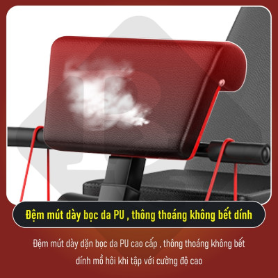 BG Ghế tập tạ đa năng SU-222 ,Ghế tập thể dục đa năng - Hỗ trợ tập các bài tập tạ, cơ bụng, cơ tay gấp gọn - Chất liệu khung thép và đệm xốp bọc da PU (hàng nhập khẩu)