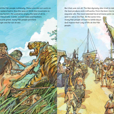 A HISTORY OF VIETNAM IN PICTURES - THE TRƯNG SISTERS (IN MÀU, BÌA MỀM)