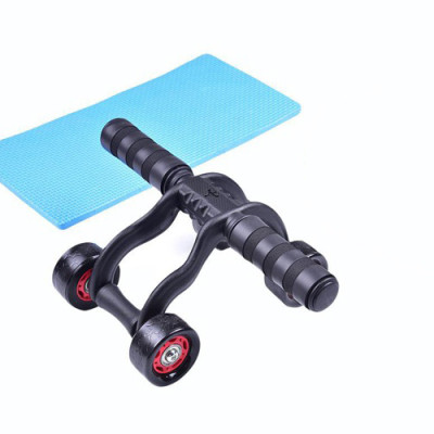 Bánh Xe Tập Cơ Bụng 4 Bánh Cao Cấp Cỡ Lớn Đại Nam Sport + Kèm Thảm Lót Đầu Gối